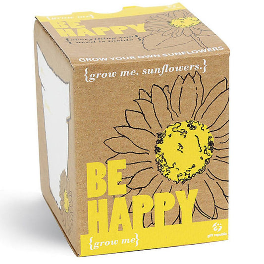 'Be Happy' Grow Your Own Sunflowers
